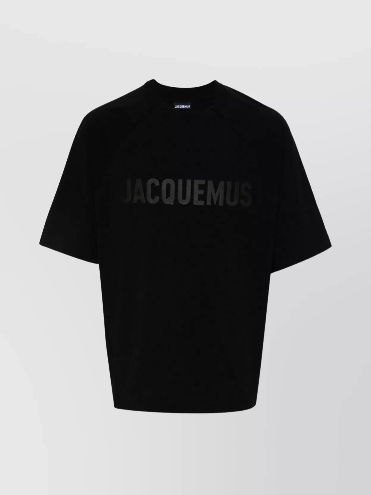 Shop Jacquemus Ribbed Crew Neck Raglan T-shirt