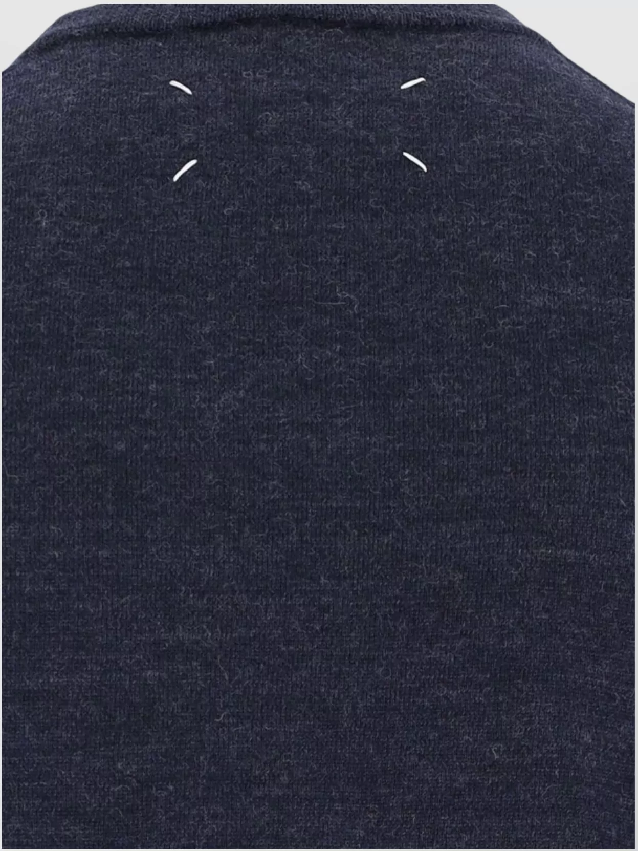 Maison Margiela Crewneck Sweater With Ribbed Cuffs And Elbow Patches