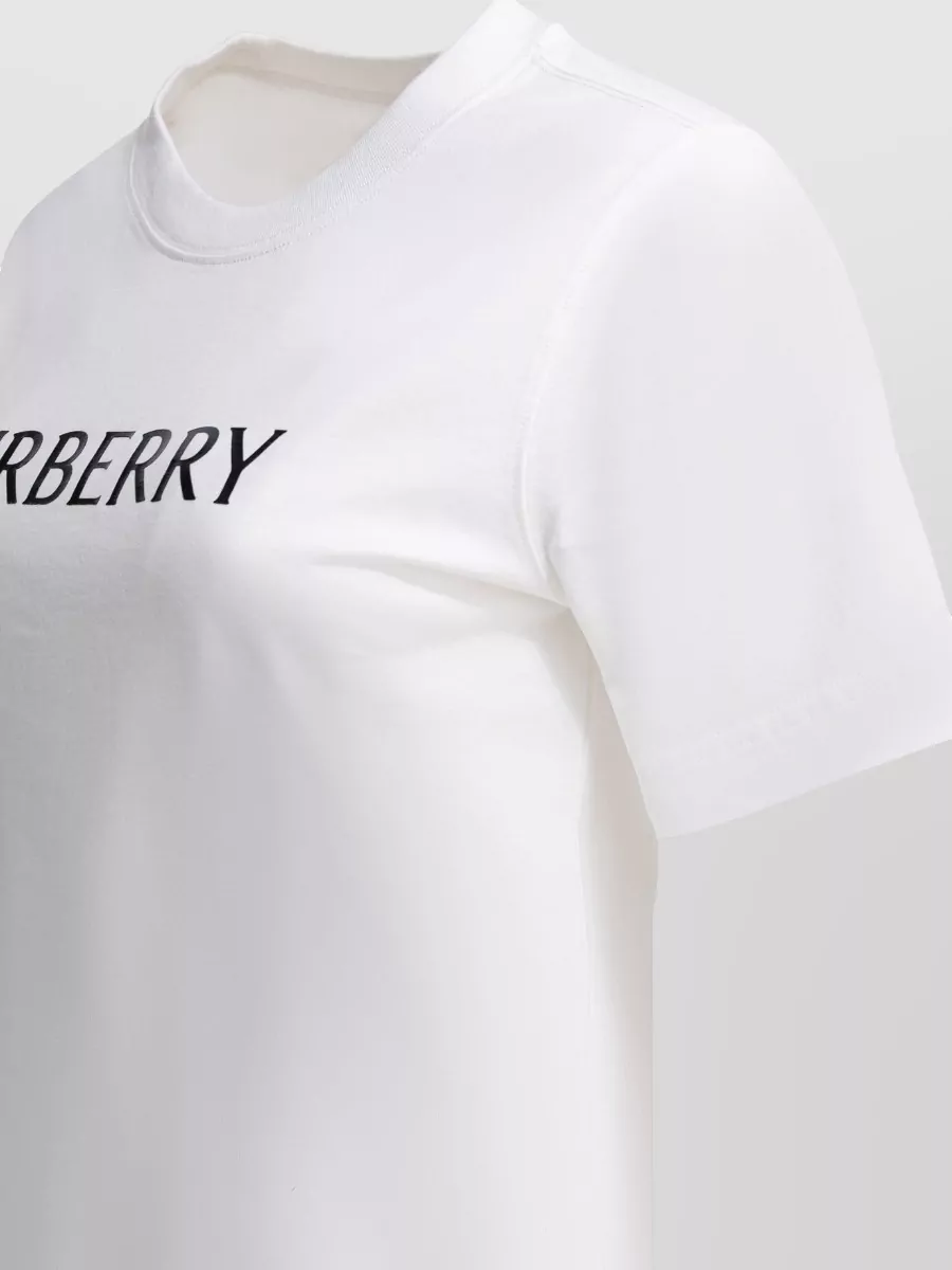 Burberry Logo Cotton T Shirt Crew Neck