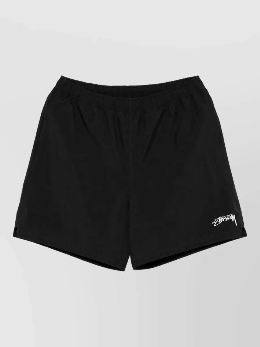 Stüssy Logo print swim shorts