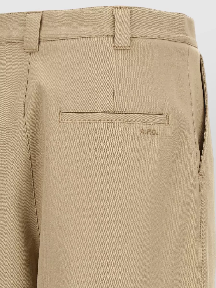 A.p.c. Ricky Mid-Rise Pleated Wide-Leg Trousers
