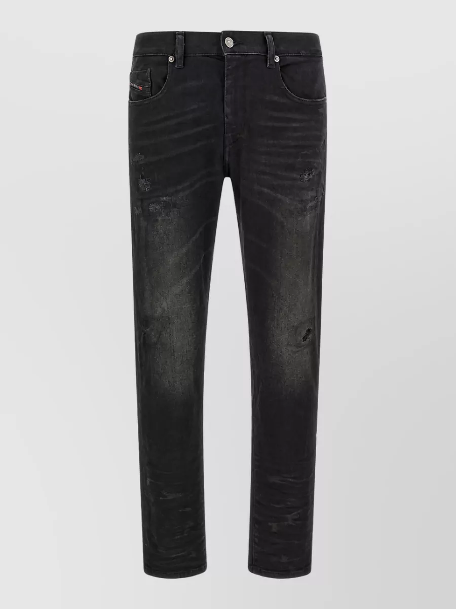 Diesel Denim mid-rise tapered jeans
