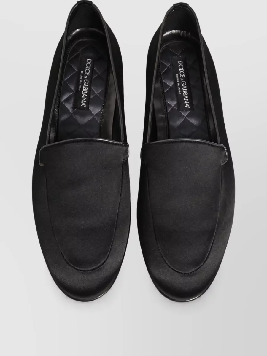 Dolce&Gabbana Leather Logo Slippers