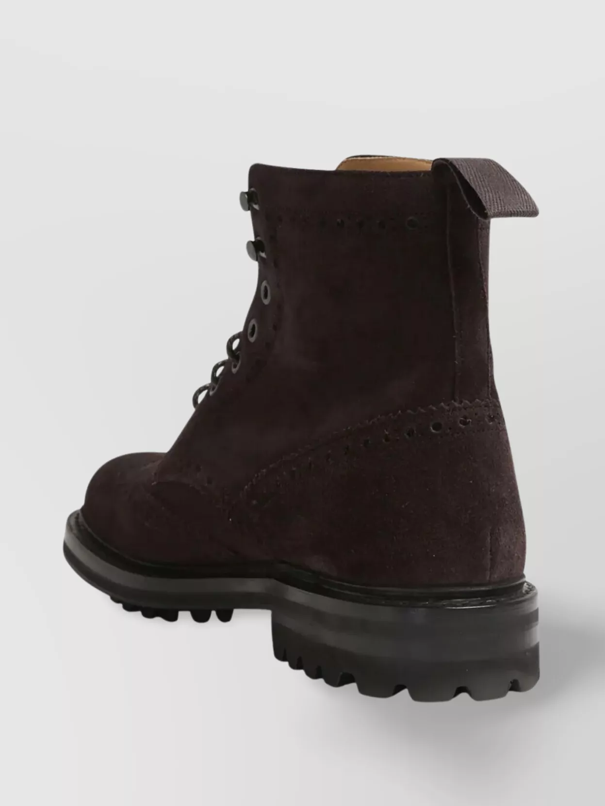 Church's Suede Ankle Boots Featuring Brogue Accents