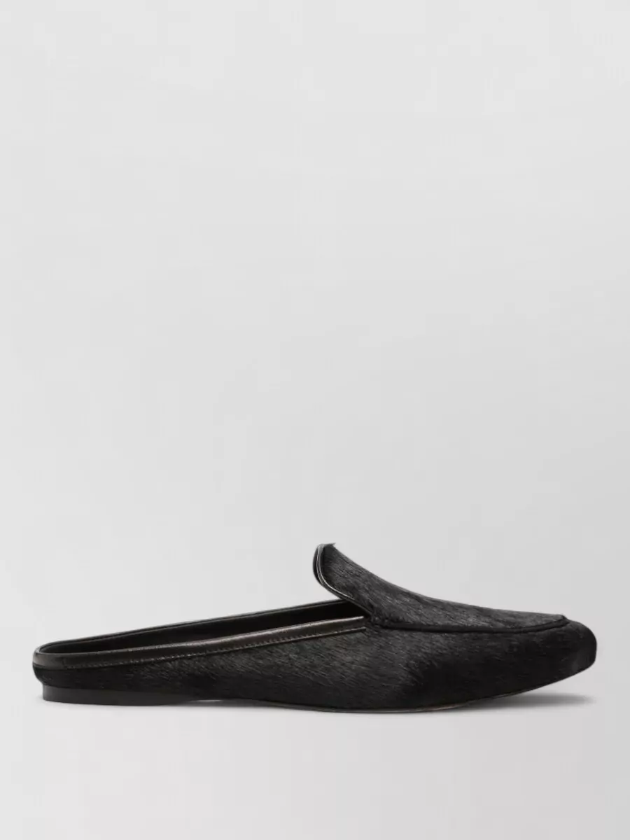 Forte Forte Leather Backless Flat Mules