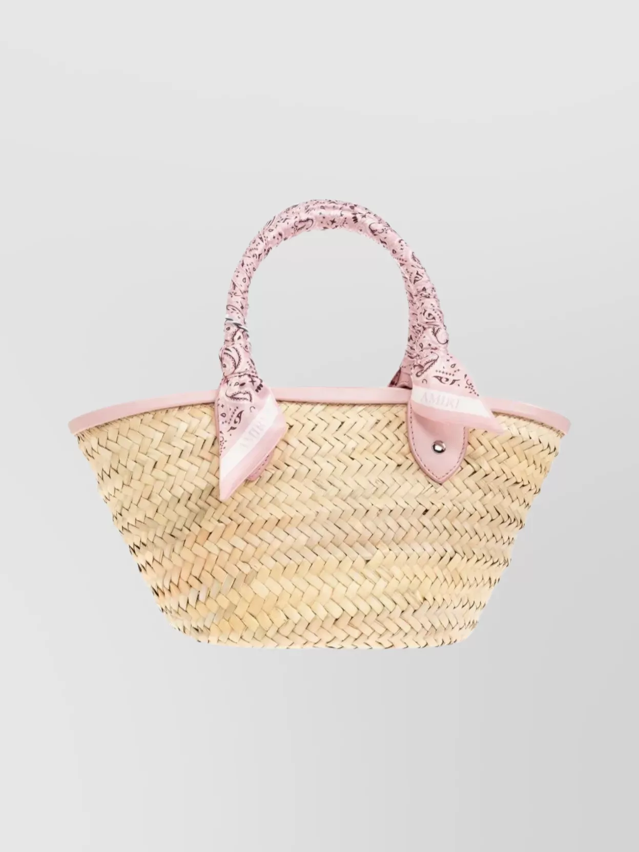 Amiri Micro Tote Bag Crafted From Natural Materials