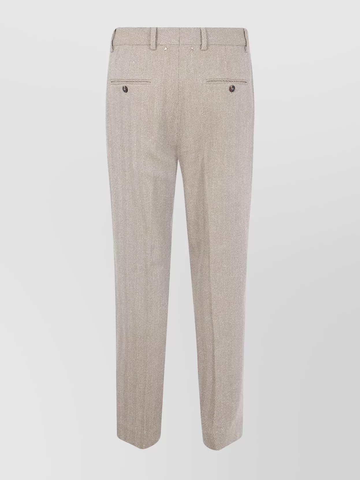 Golden Goose "Journey" Man's Straight Pant Tailoring Chevronne