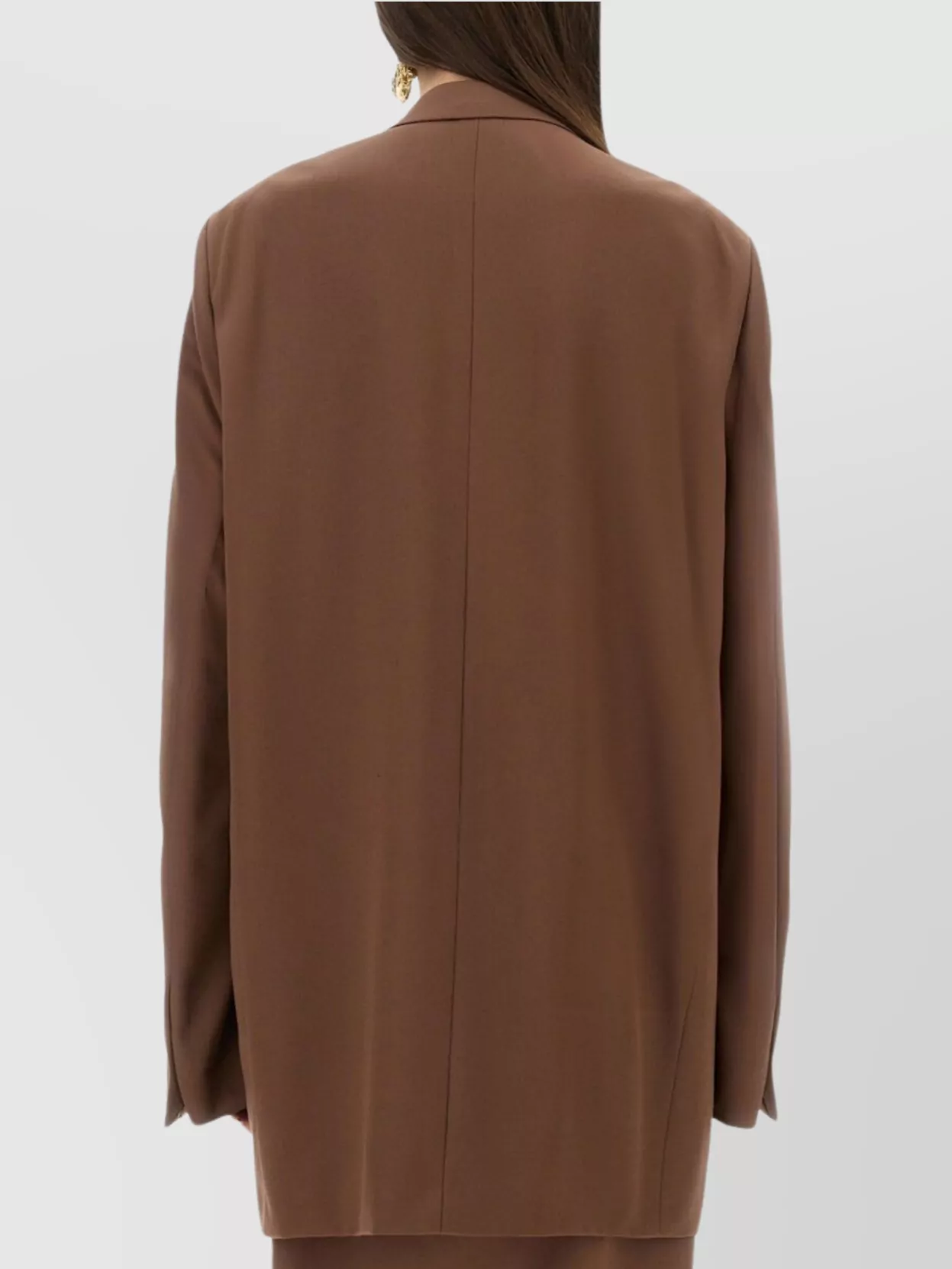 Dries Van Noten Tailored Double Breasted Wool Jacket In Brown