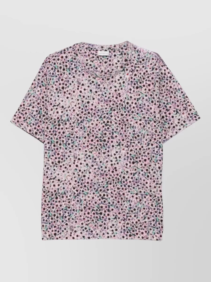 Dries Van Noten Floral-Print Short-Sleeve Shirt
