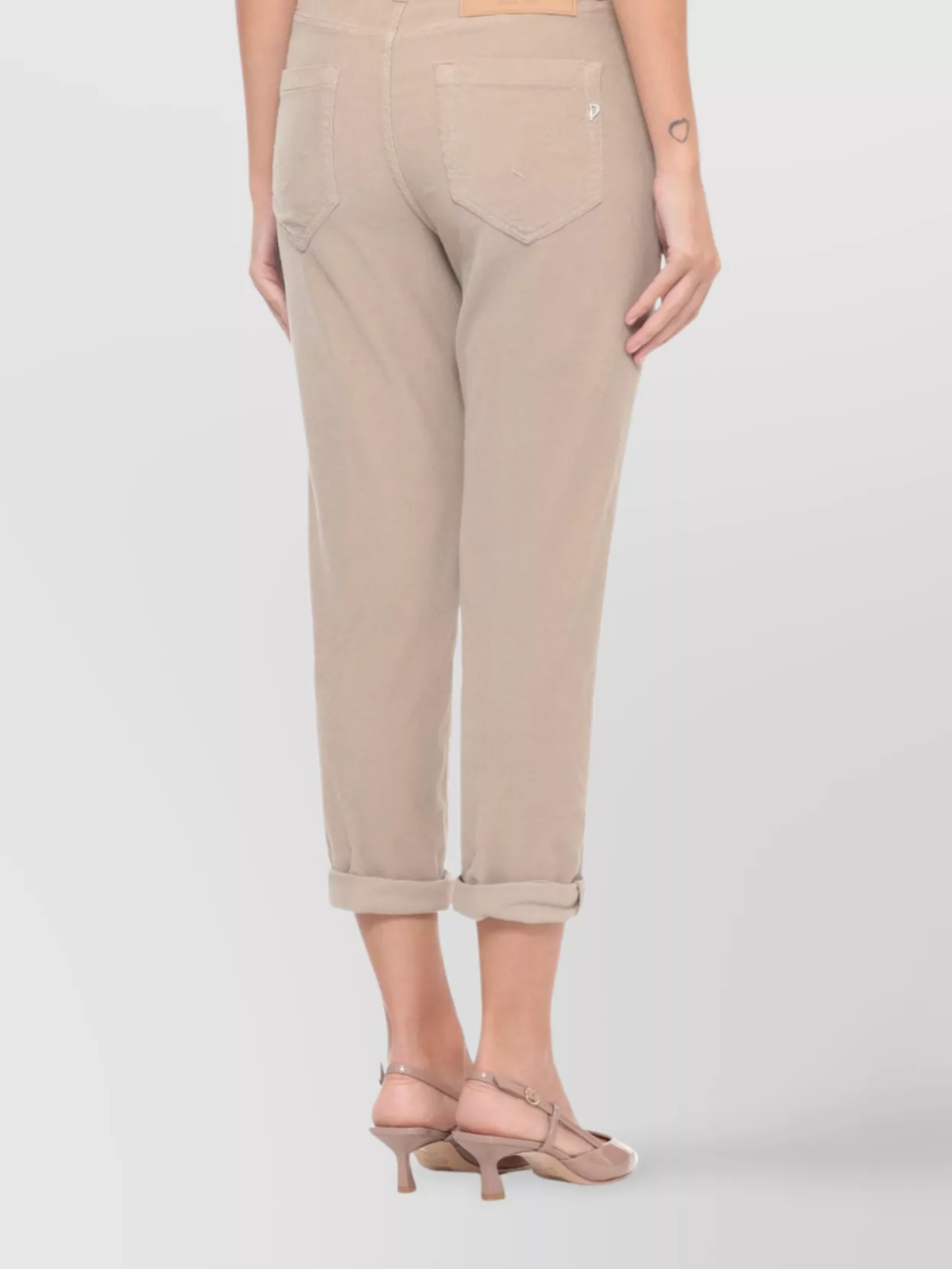 Dondup Women's Corduroy Straight Leg Trousers