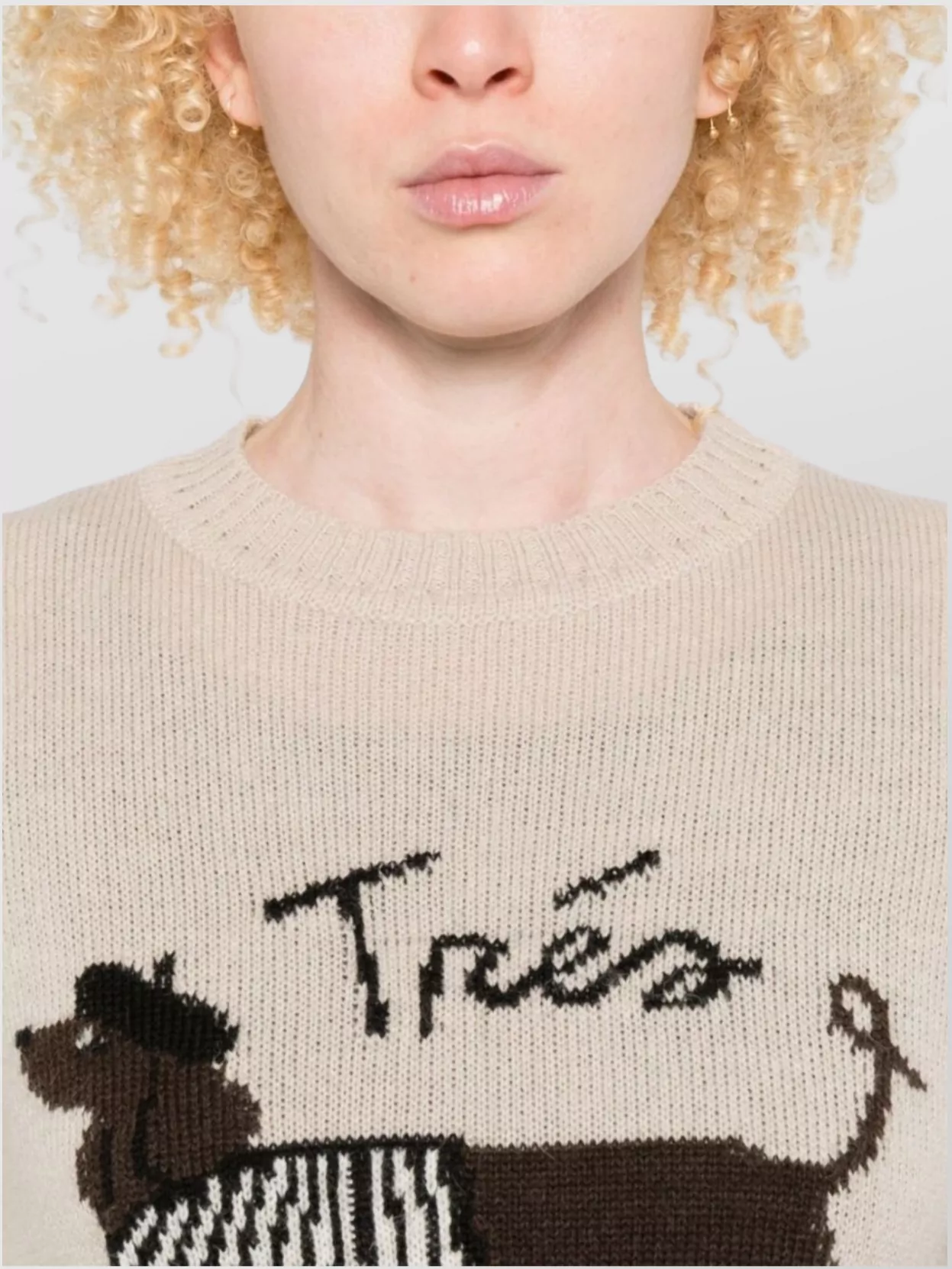 Weekend Max Mara Graphic Design Crew Neck Sleeveless Top