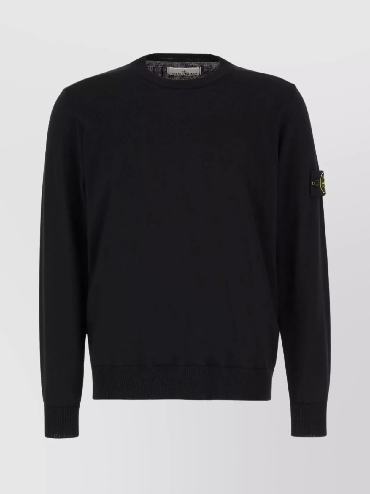 Stone Island Cotton Sweatshirt In Black