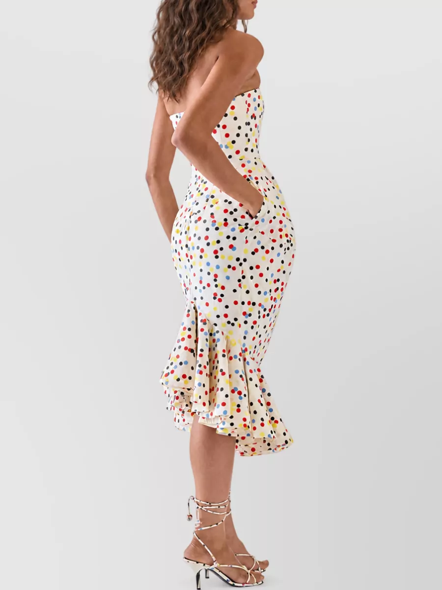 Jacquemus Printed Bustier Midi Dress