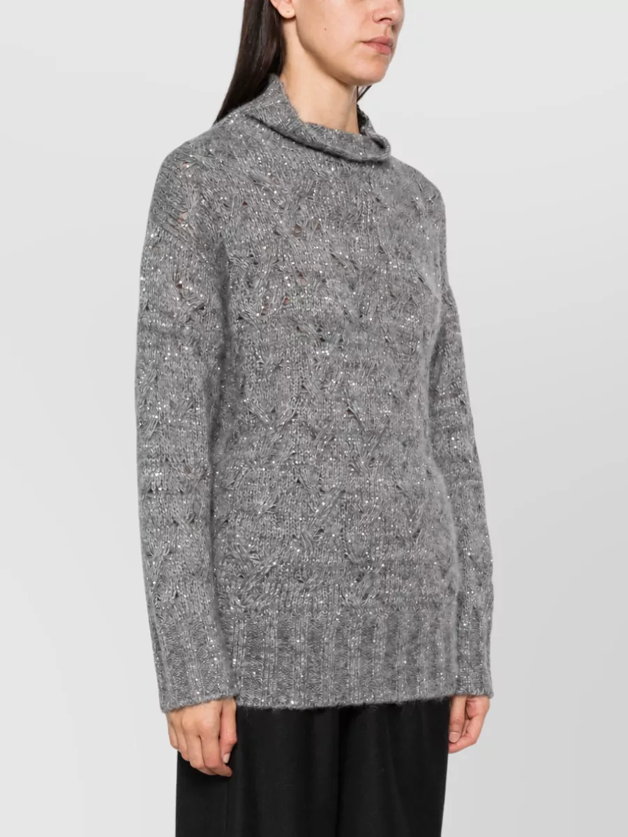 Fabiana Filippi Cashmere Alpaca Turtleneck Jumper