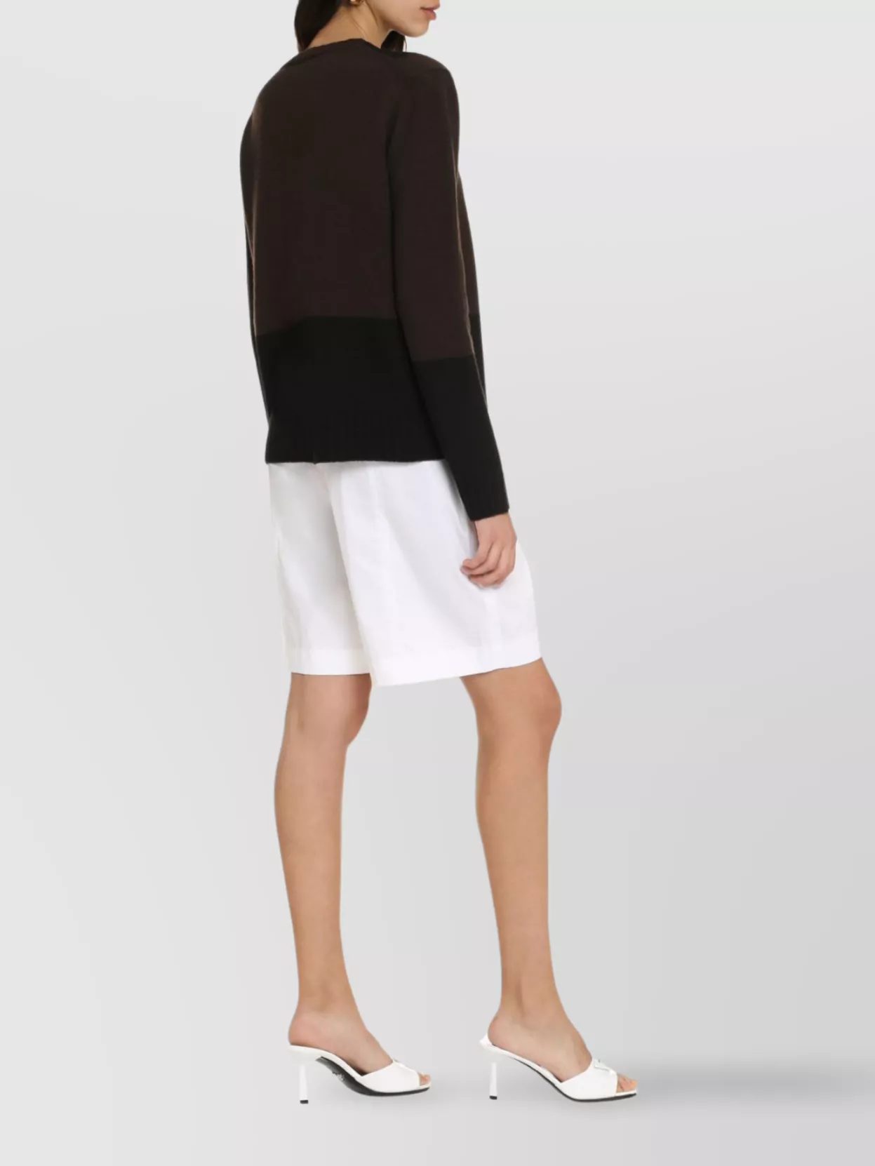 Jil Sander Geometric Pattern Crew-neck Wool Sweater