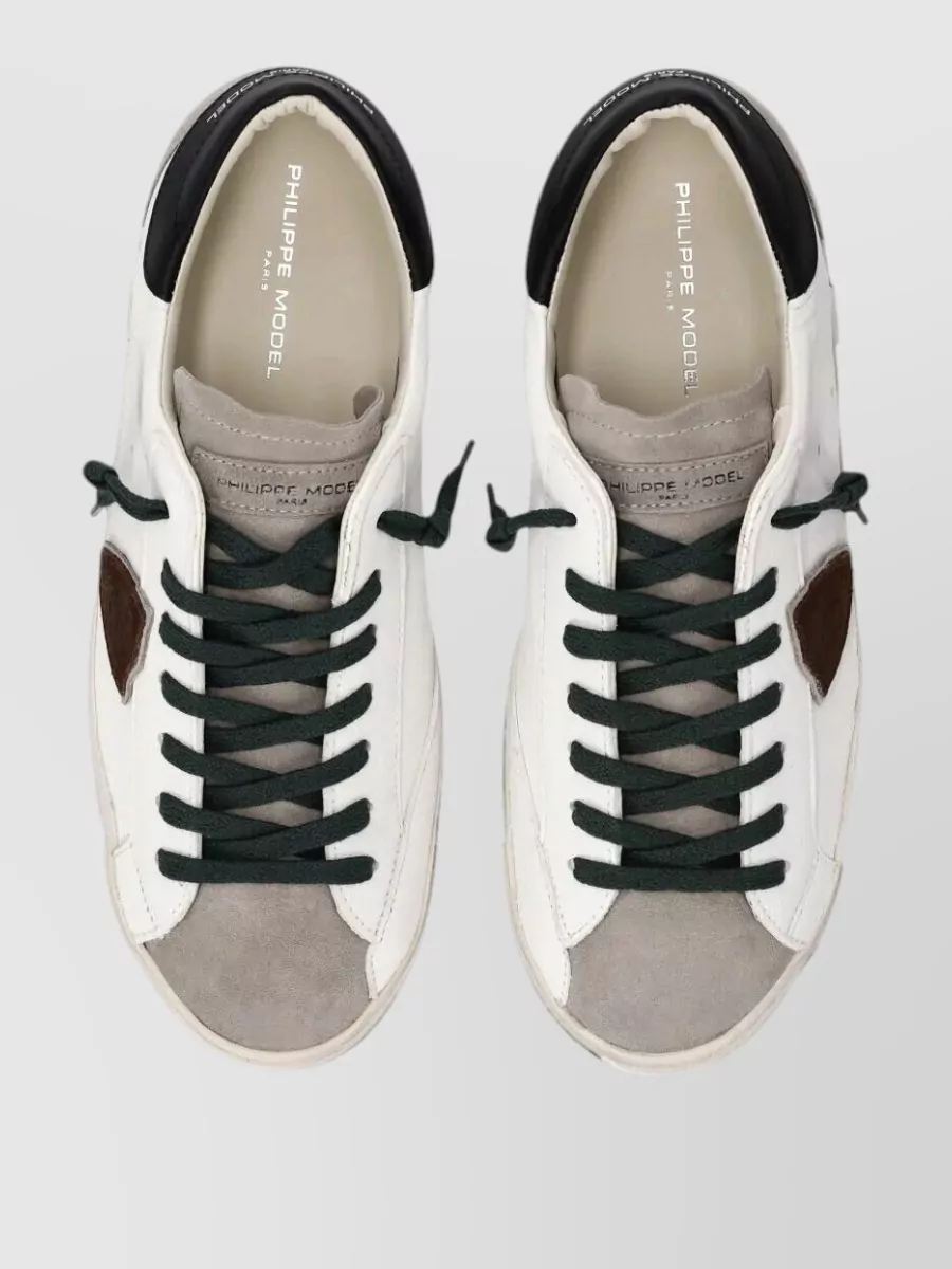 Philippe Model Leather Low-Top Sneakers
