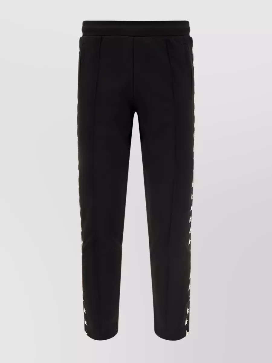 Shop Golden Goose Contemporary Star-printed Track Pants In Black