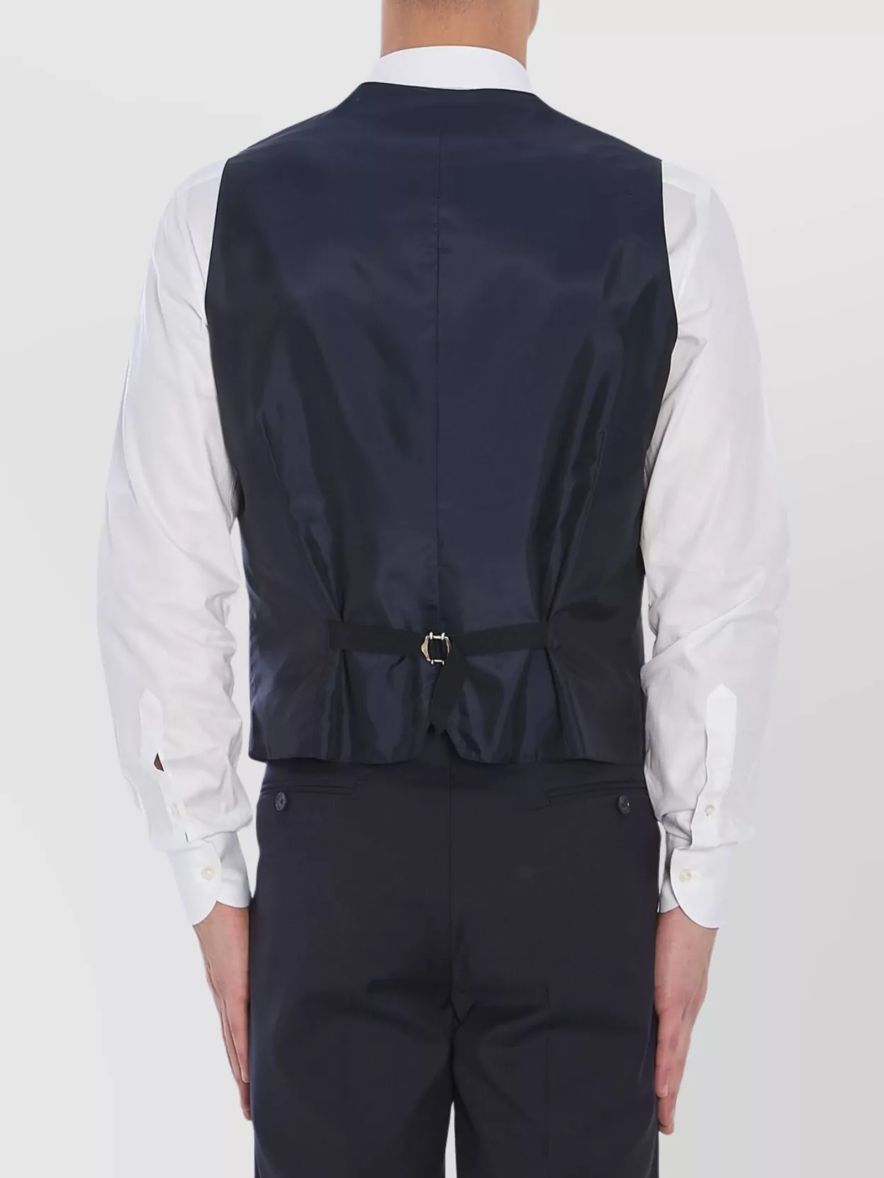 Tagliatore Wool Vest Sleeveless Buckle Strap