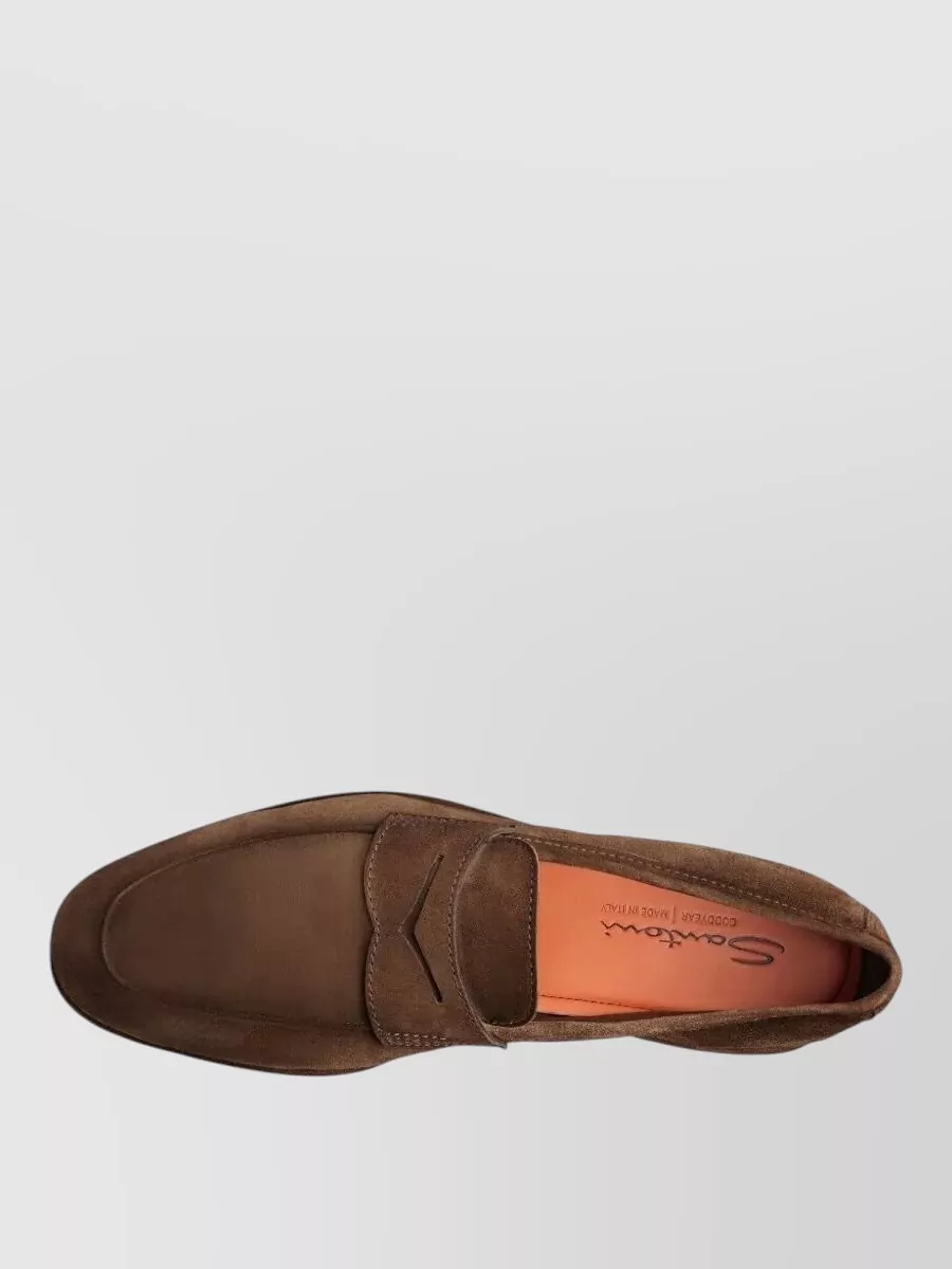 Santoni Suede Loafers