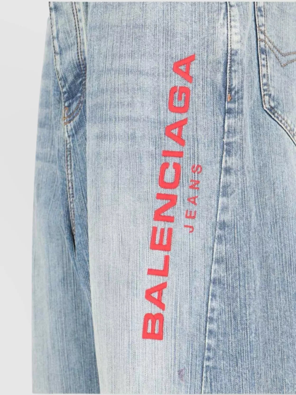 Balenciaga Straight Leg Trousers Wide-Leg Design