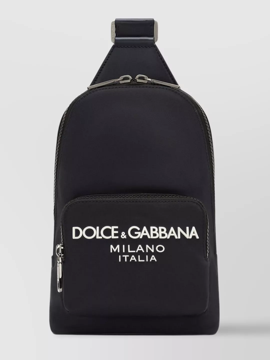 Dolce & Gabbana Nylon Shoulder Pouch In Black