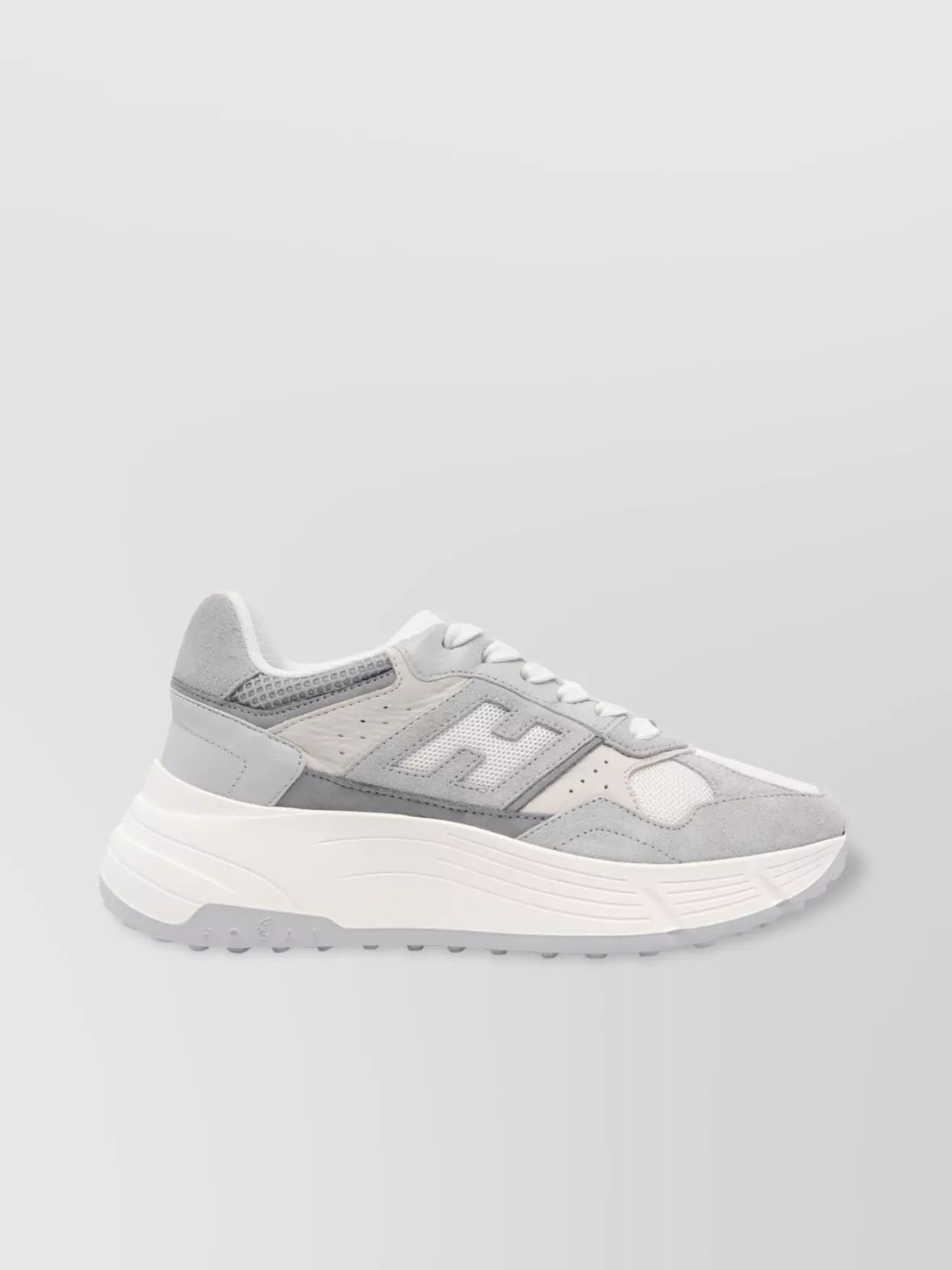 Hogan Low Top Sneakers With Suede And Leather