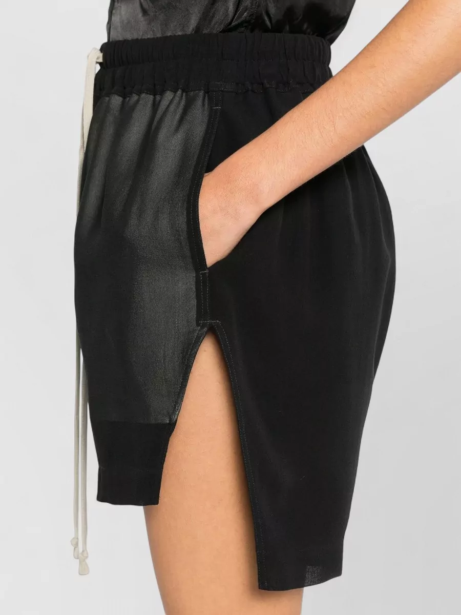 Rick Owens Boxer Shorts Side Split Sheer Panels