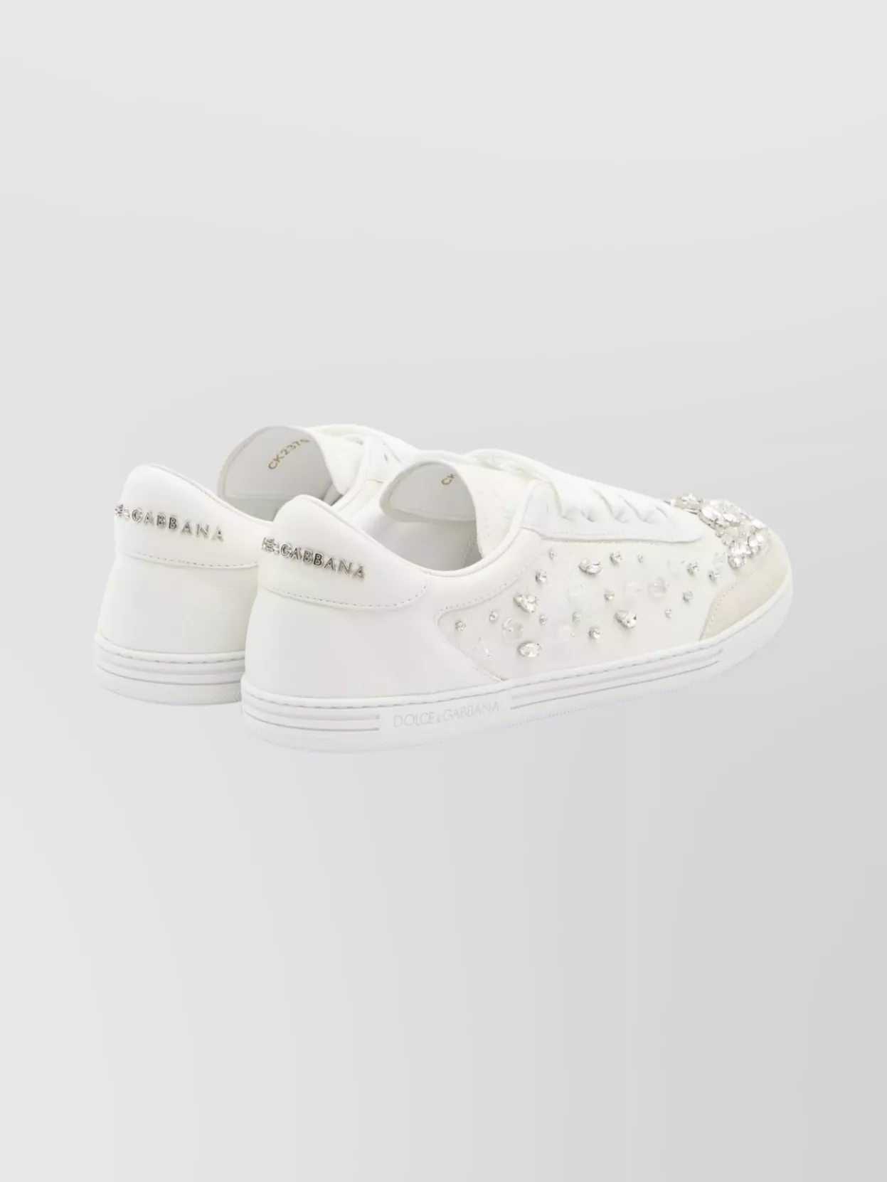 Dolce & Gabbana Sneakers Embellished With Rhinestones In Multi
