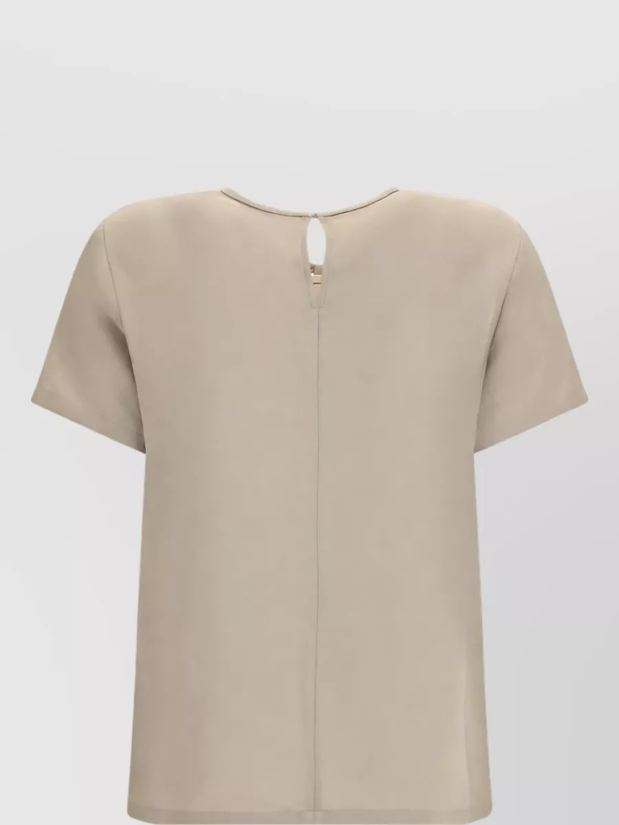 Max Mara Silk Crewneck T-Shirt