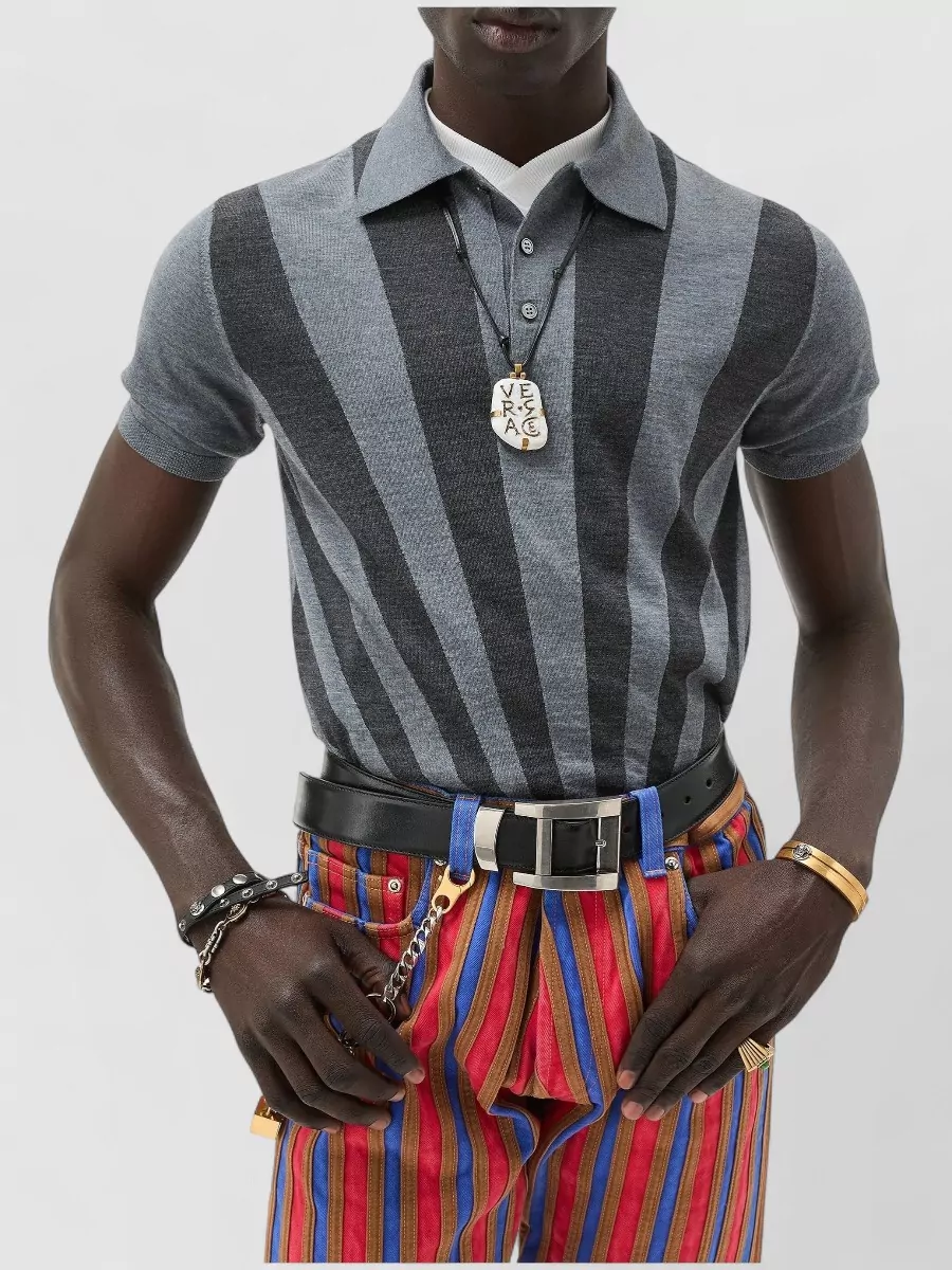 Versace Intarsia Knit Sweater