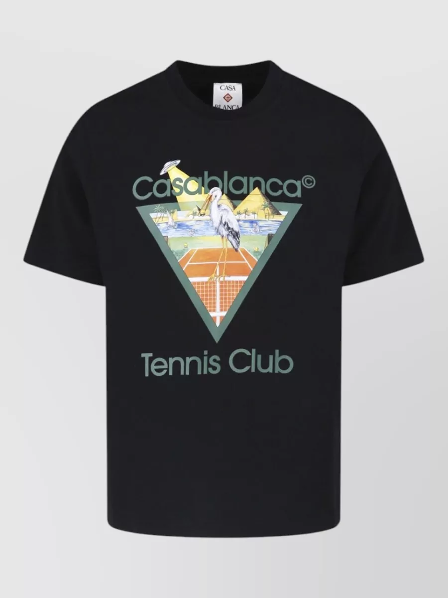 Casablanca printed short-sleeve t-shirt