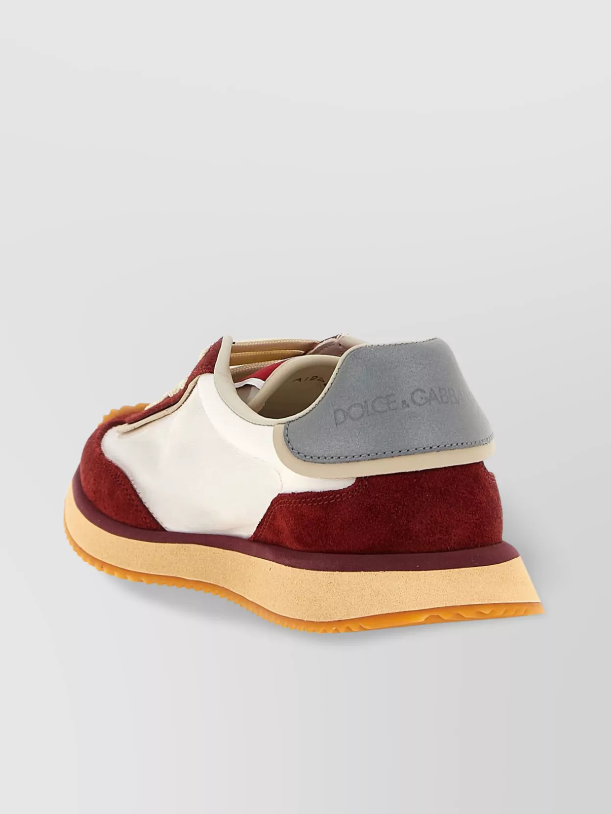 Dolce & Gabbana 'cushion' Sneakers With Contrasting Sole And Suede Panels