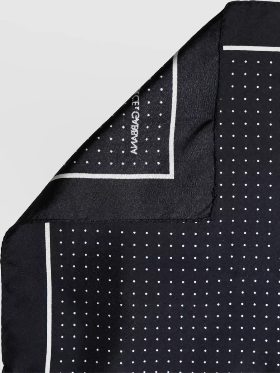 Dolce&Gabbana Silk Polka Dot Pocket Square