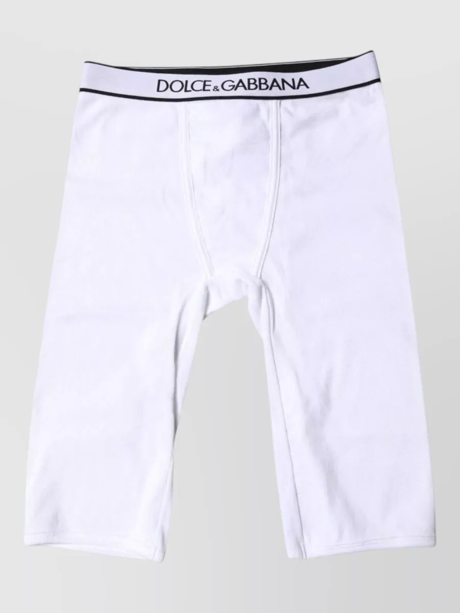 Dolce&Gabbana ribbed cropped knee-length tights