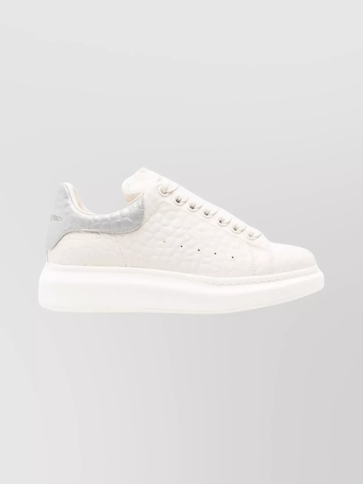 Alexander Mcqueen Chunky Sneakers With Textured Heel Tab