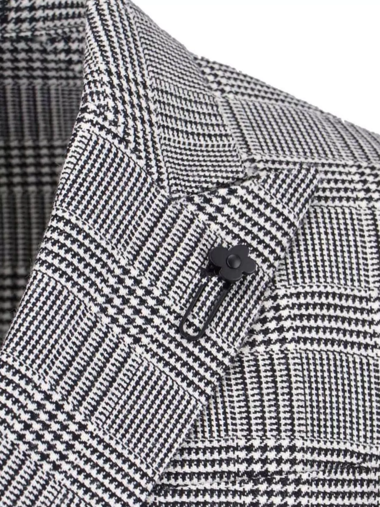 Lardini Double-Breasted Check Pattern Blazer Jacket