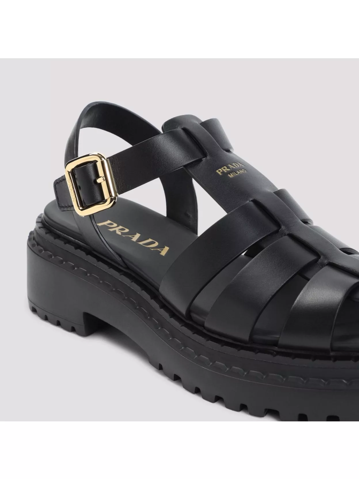 Prada Chunky Sole Multi-Straps Sandals