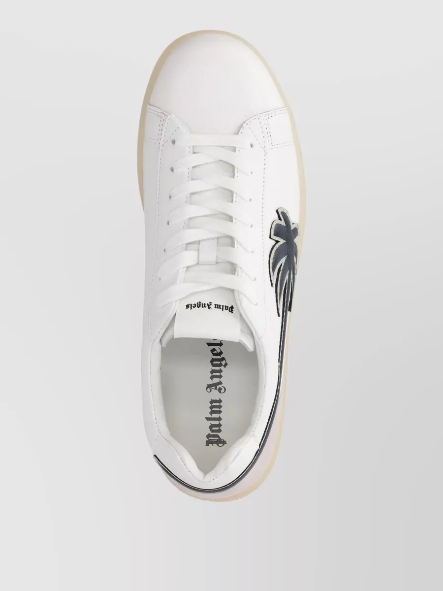 Palm Angels Leather Low-Top Sneakers