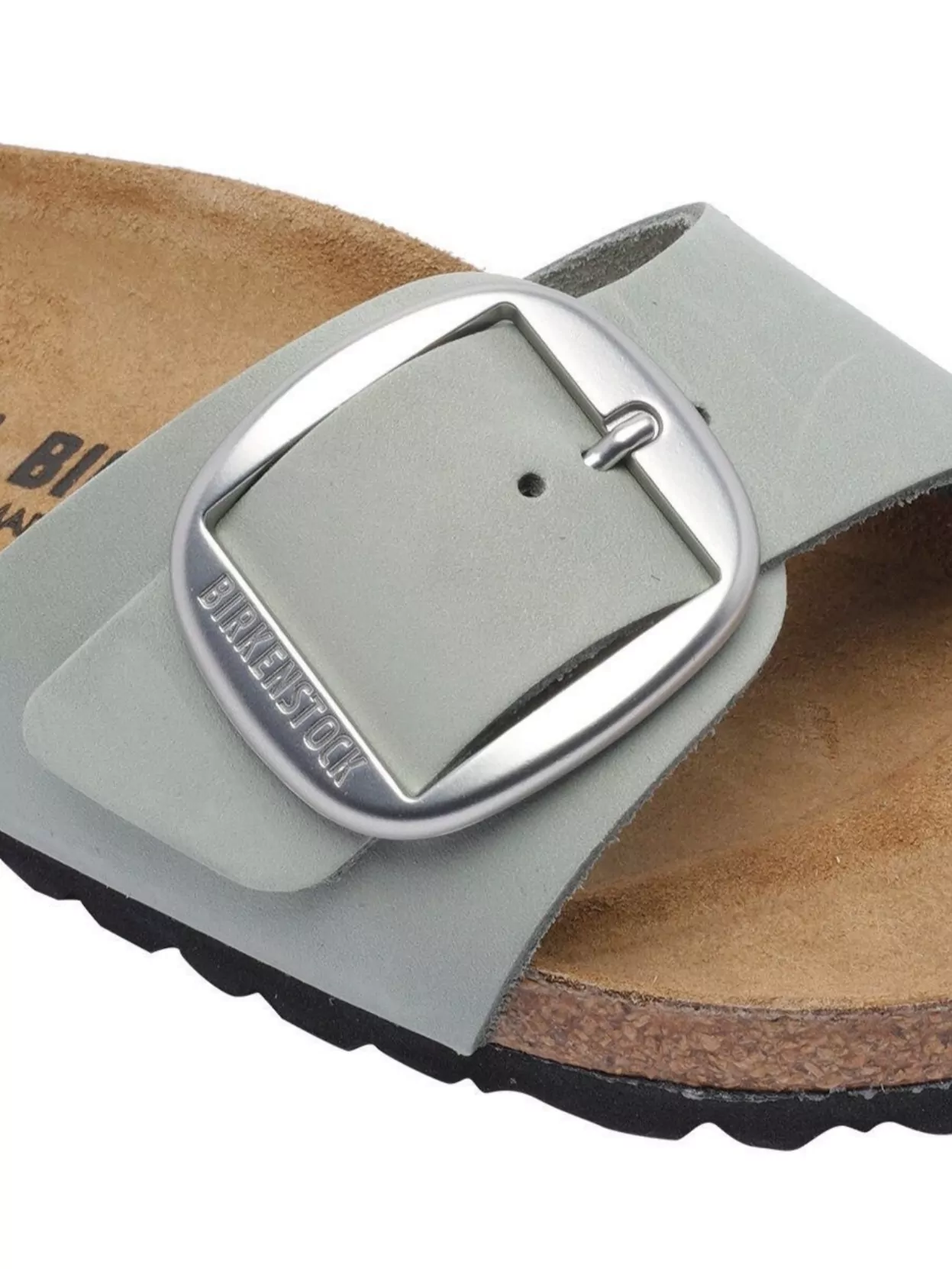 Birkenstock Buckle Suede Sandals Textured Sole