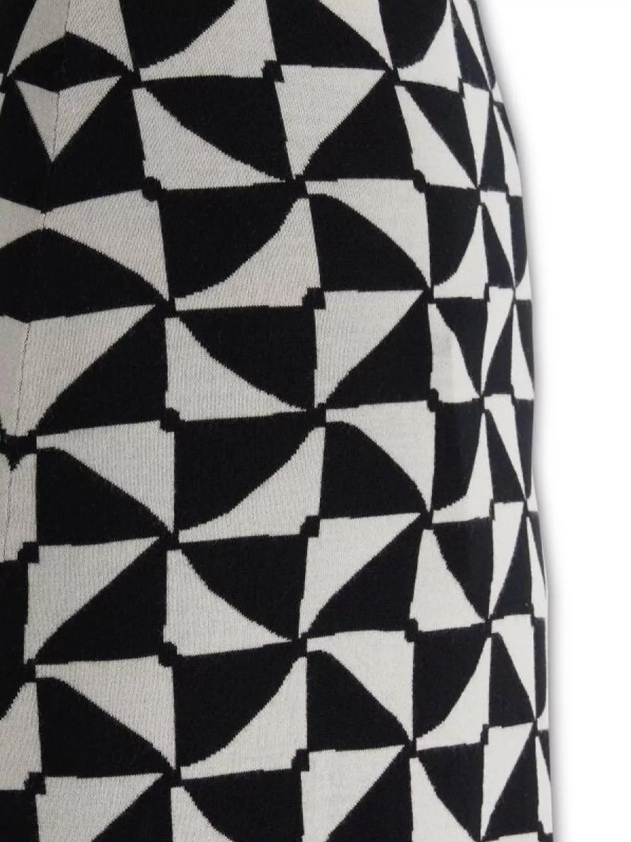 'S MAX MARA ENZA SKIRT WOOL HIGH WAIST MIDI LENGTH GEOMETRIC