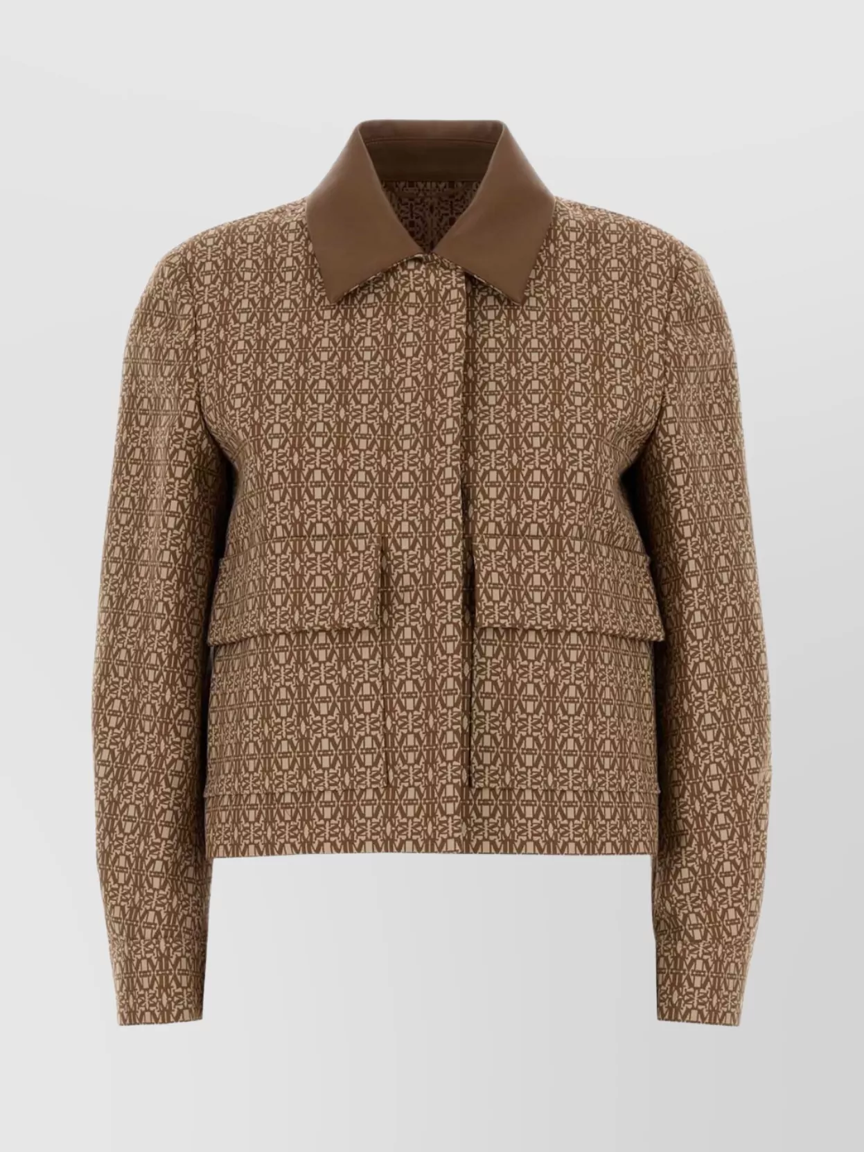 Max Mara Embroidered cotton fitted jacket