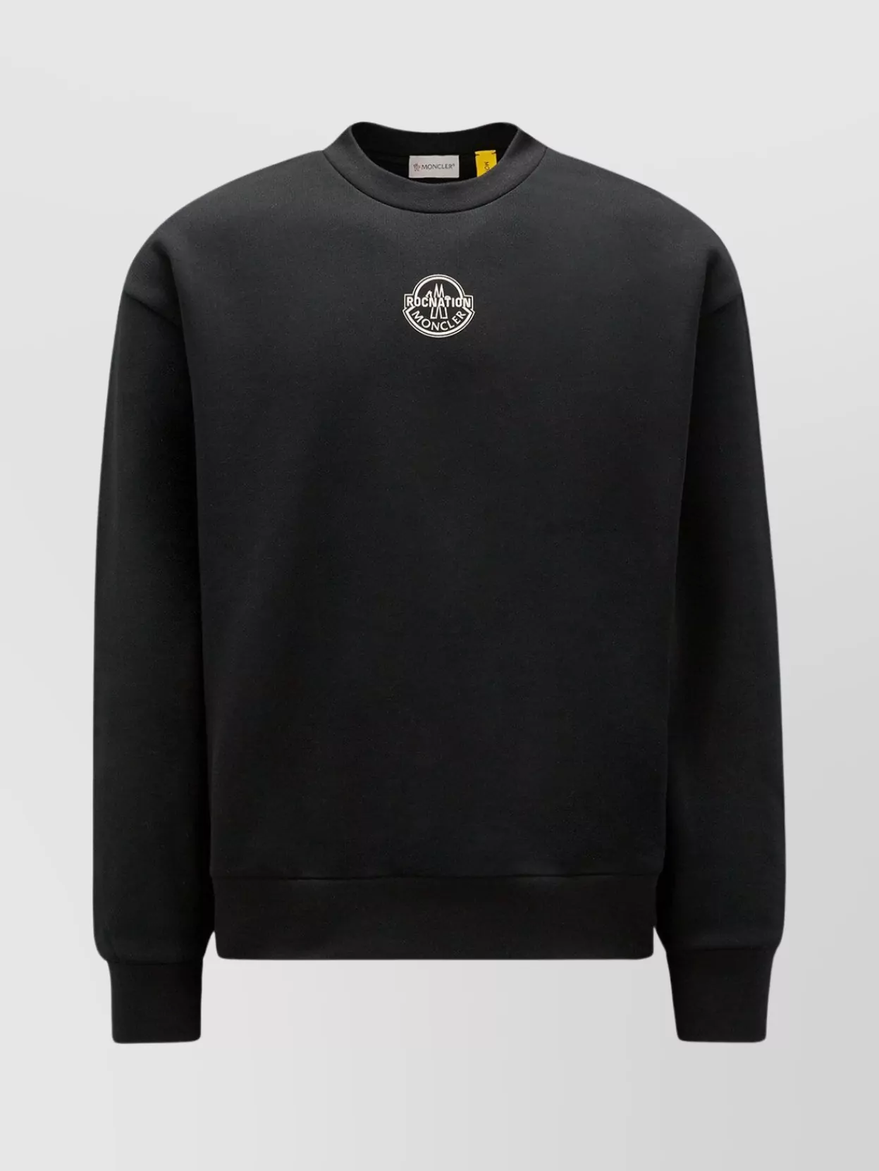 Shop Moncler Genius Classic Ribbed Crew Neck Sweater In Black