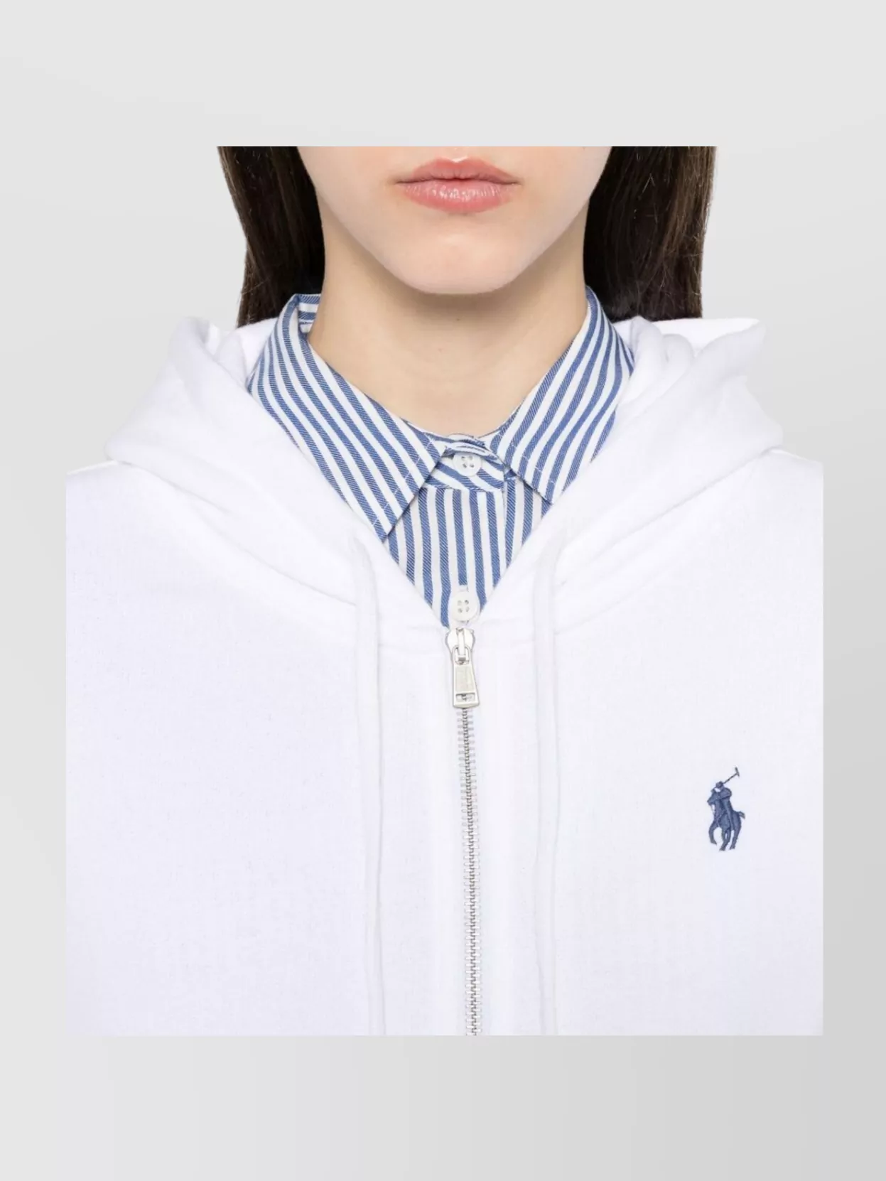 Ralph Lauren Hooded Sweatshirt With Ribbed Cuffs And Pouch Pockets