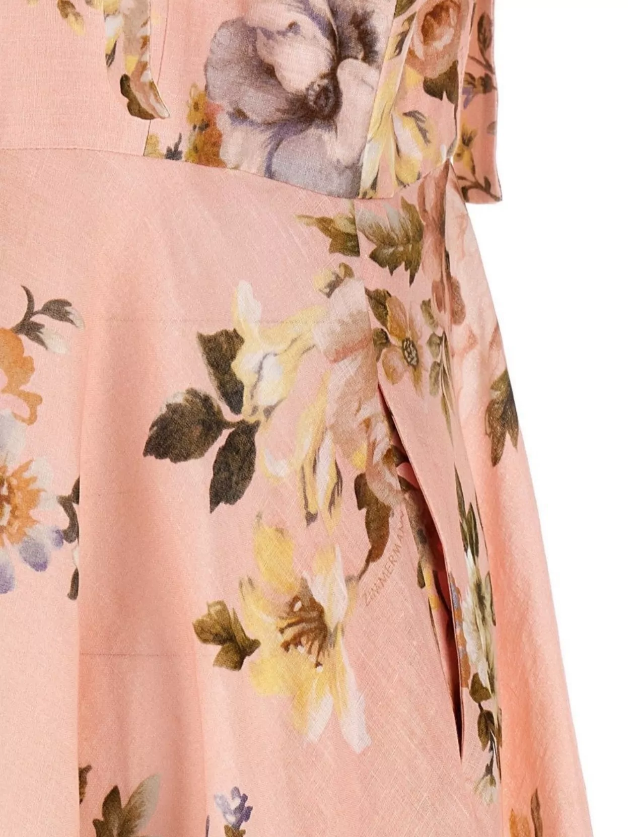 Zimmermann Acacia Broderie Anglaise Linen Midi Dress