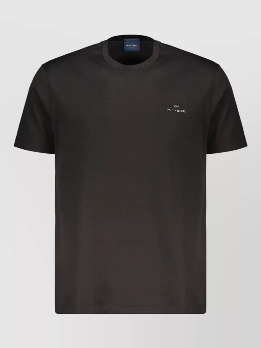 Paul & Shark logo print cotton regular fit t shirt