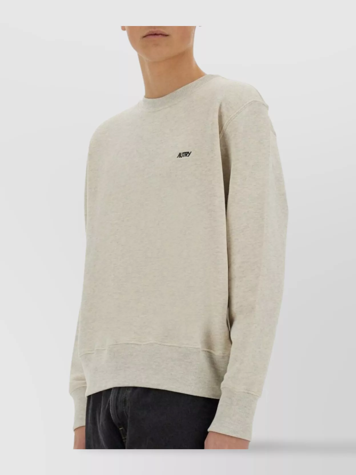 Autry Logo Embroidered Crew Neck Sweatshirt