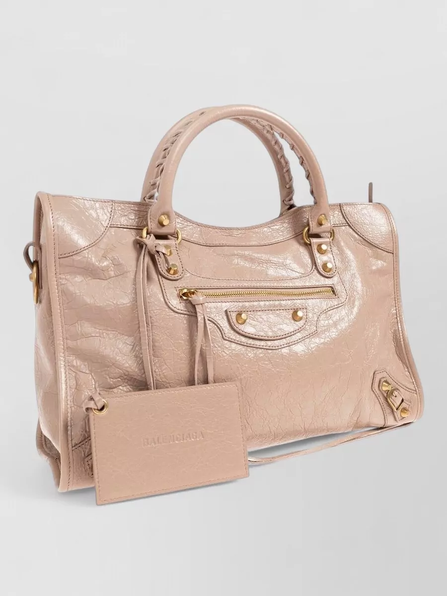 Balenciaga Le City Medium Leather Shoulder Bag