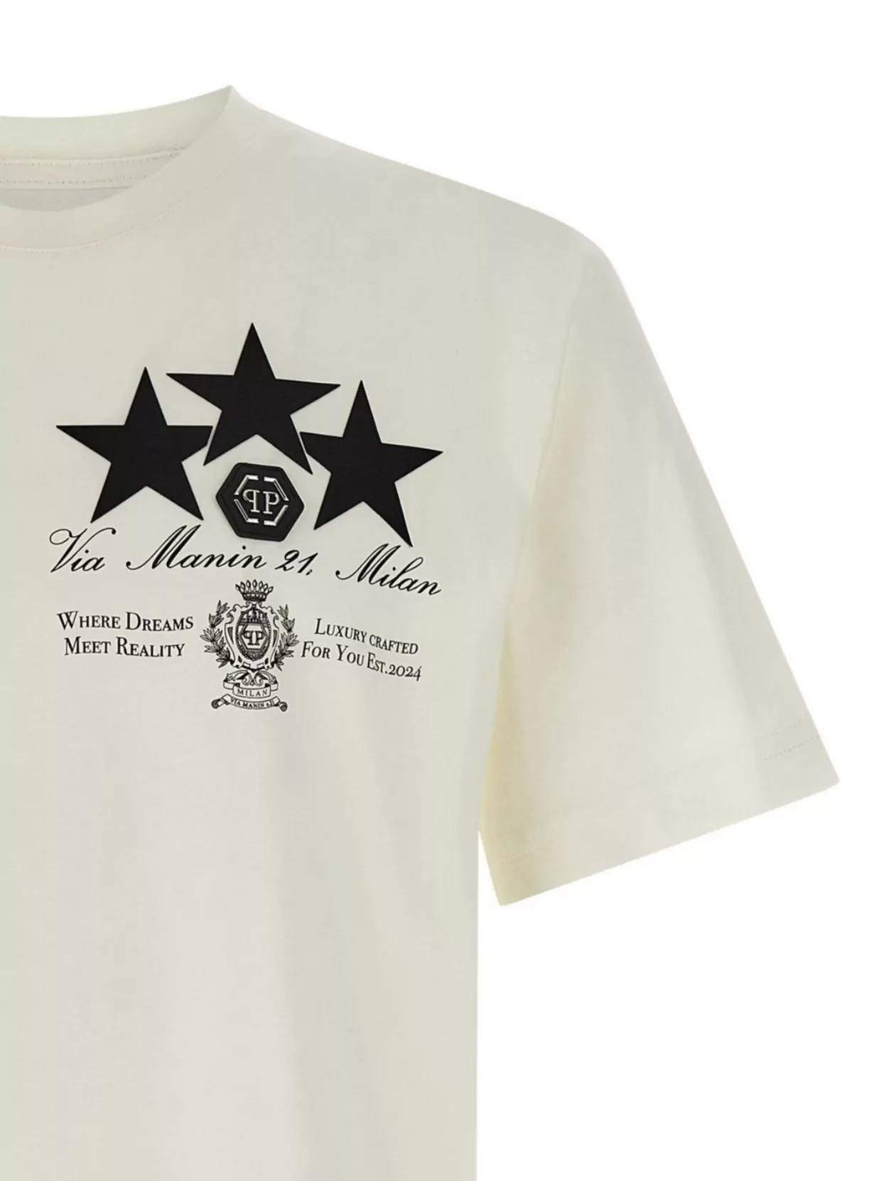 Philipp Plein Crew Neck Graphic Print Short Sleeves T-Shirt