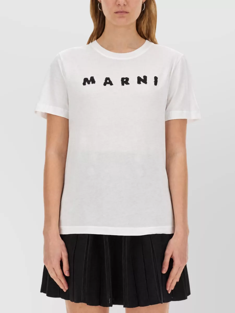 Marni Cotton Logo-Print T-Shirt