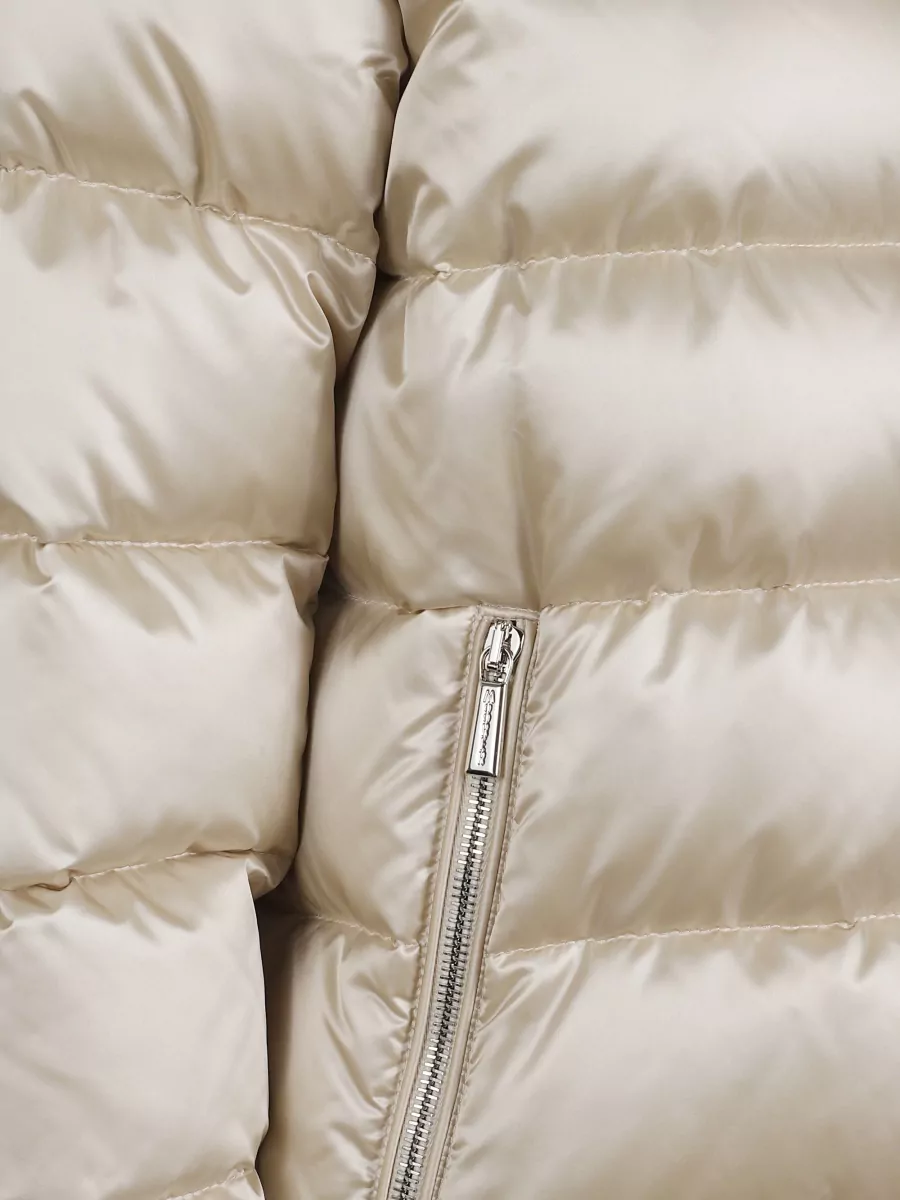 Moorer Short Quilted Down Jacket With High Collar